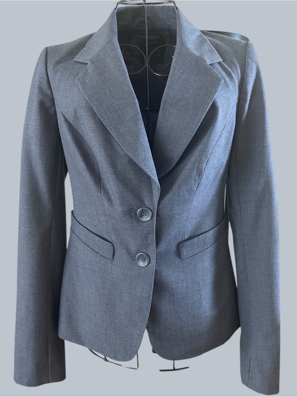The Limited Charcoal Gray Fitted Women's Blazer